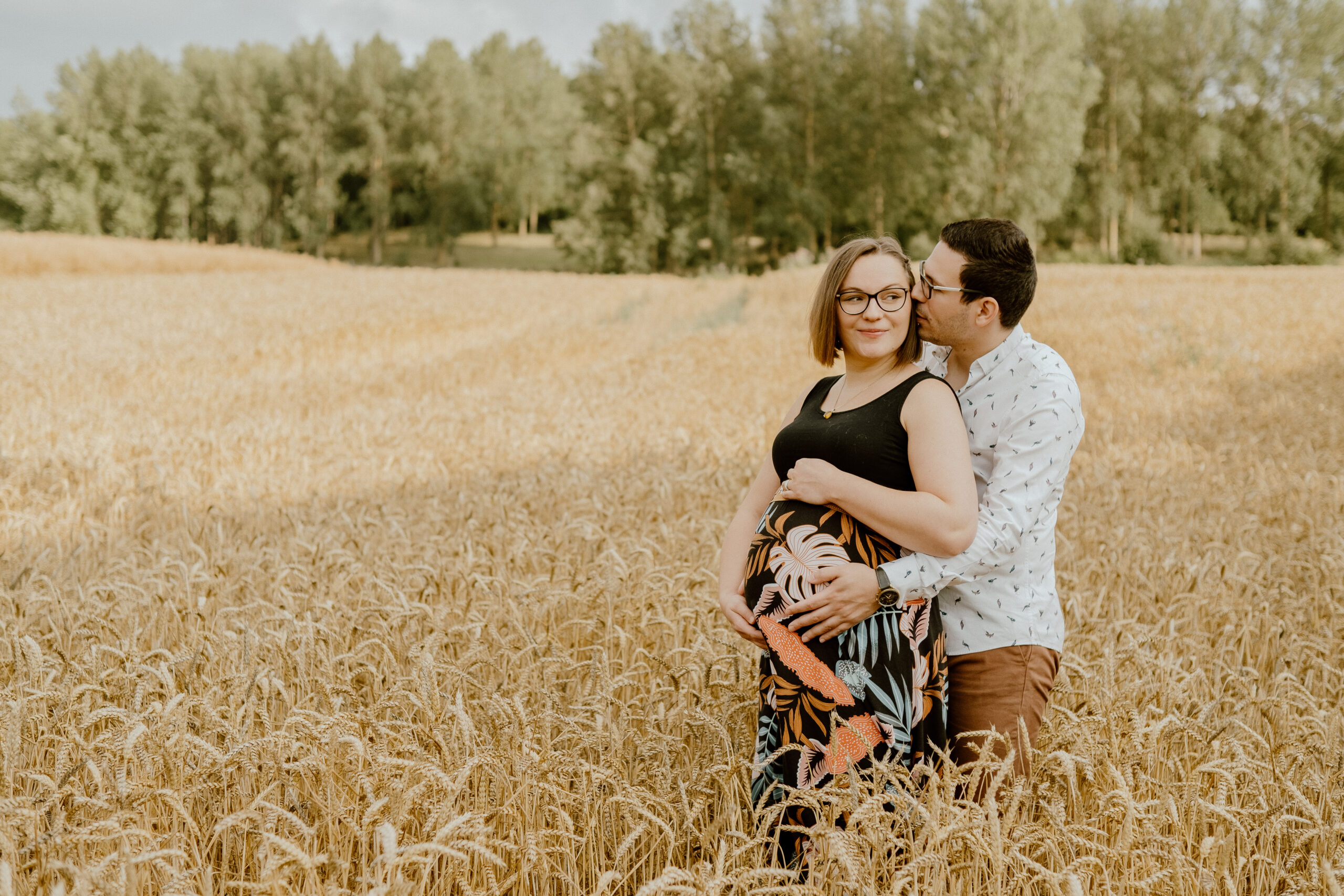 Séance photo de Charlotte, Samir et Péita, photographe famille à Liège
