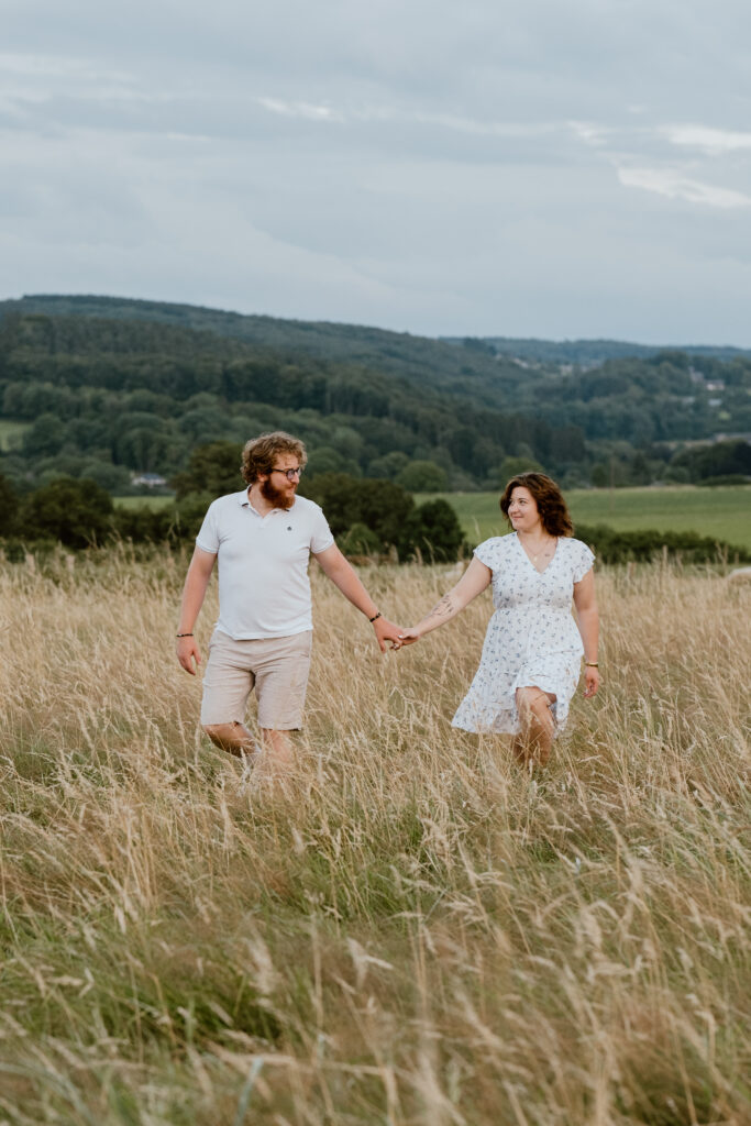 Séance engagement de Megan et Jérôme, photographe de mariage à Liège